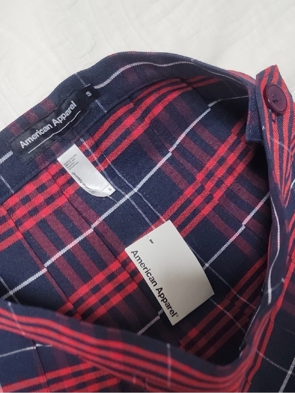 American Apparel Red & Black Plaid Skater Tennis Skirt Matilda - Picture 7 of 10